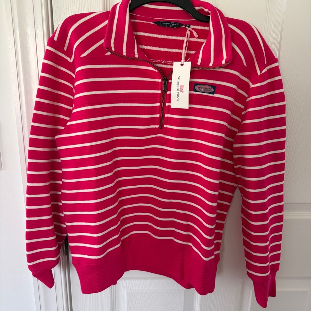 Vineyard Vines Pink and White Striped Shep Shirt